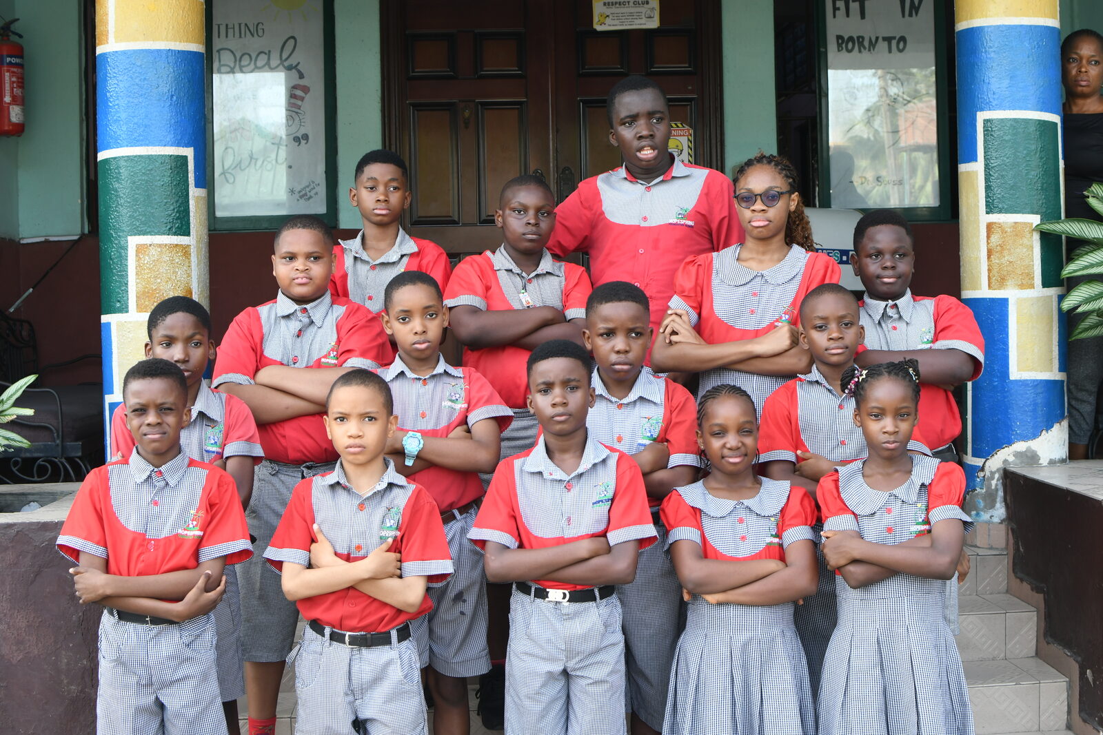 Pupils gathered together at school